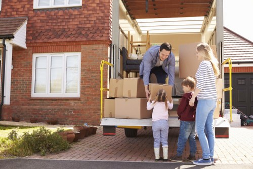 Local house removalists planning a move in a Lambeth residential street