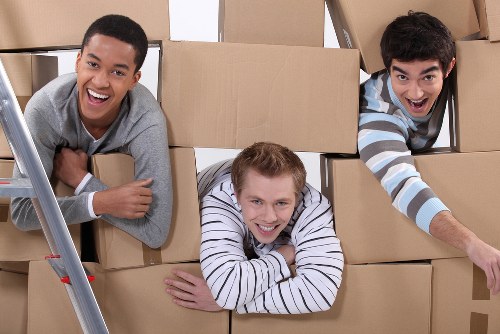 Household items being loaded for a Lambeth home move