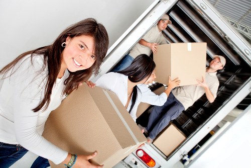 Student belongings being moved into storage after a Lambeth tenancy ends