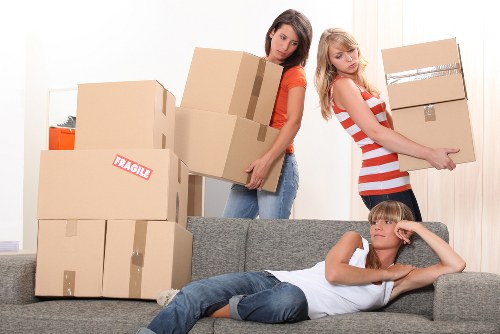 Local house removals planning and unloading at a Lambeth property