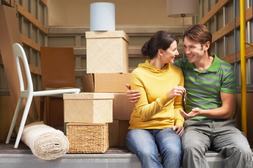 Professional movers planning a Lambeth move in a busy London street